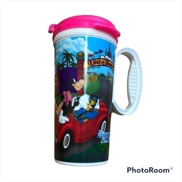 Walt Disney World Refillable Cup Mug Souvenir Mickey Mouse Donald’s Duck Goofy - Picture 1 of 6
